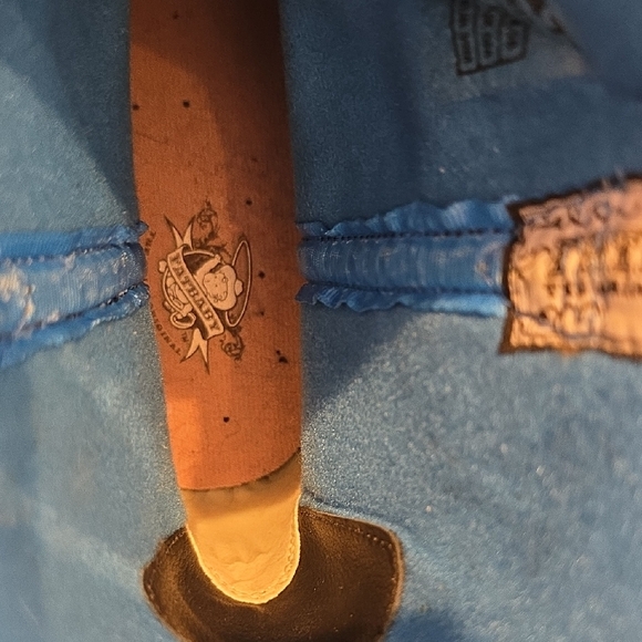 New In Box Ariat Fatbaby Black Leather Boots with Blue Stitching - Picture 10 of 12